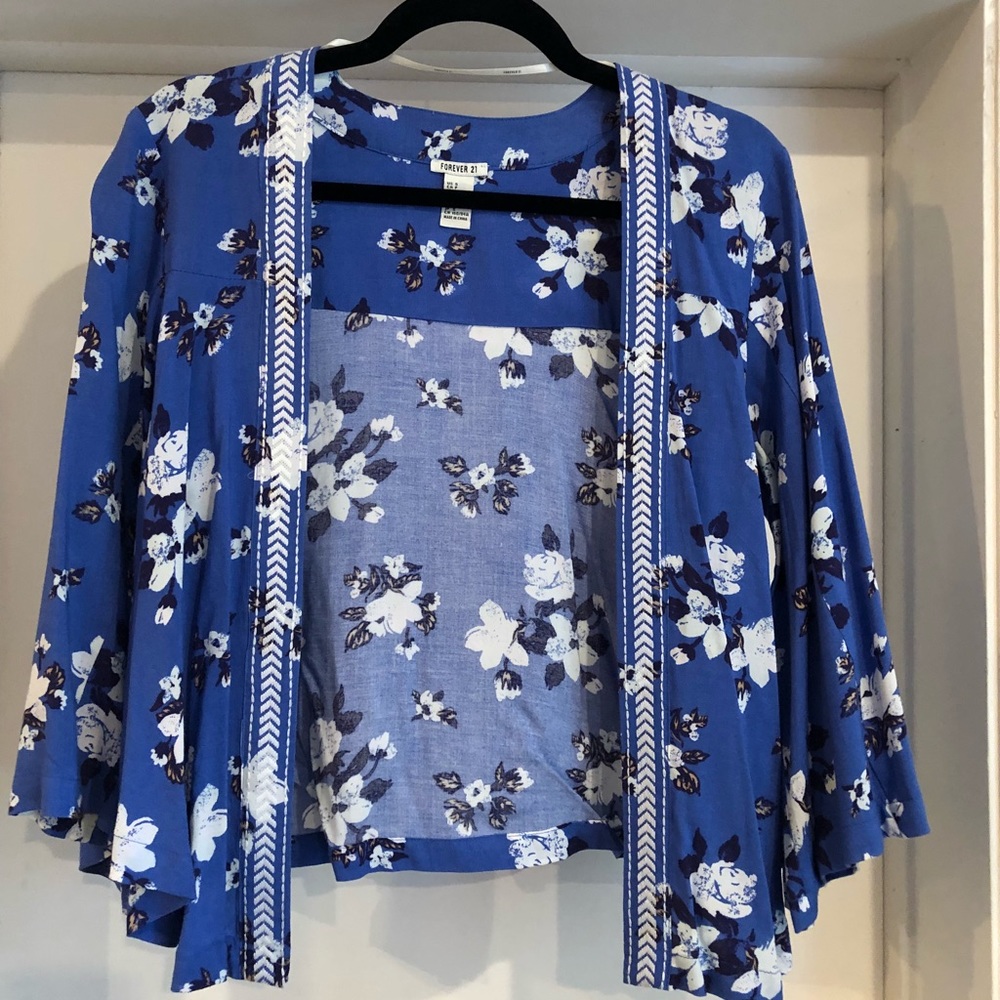 Blue/purple kimono from forever 21